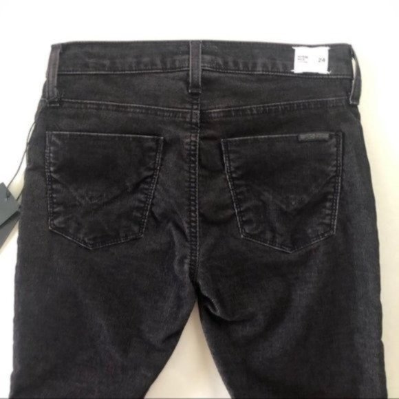 Hudson Black Nico Super Skinny Corduroy Pants Soft Stretch Fall Essential - Picture 4 of 8